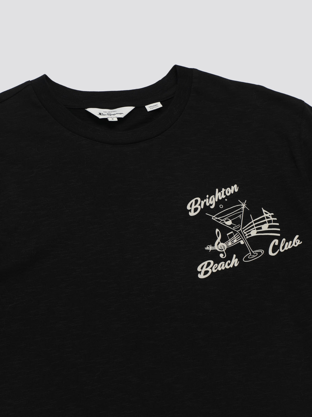 Ben Sherman Signature Brighton Beach Club T-Shirt Sort | PTSJU0451