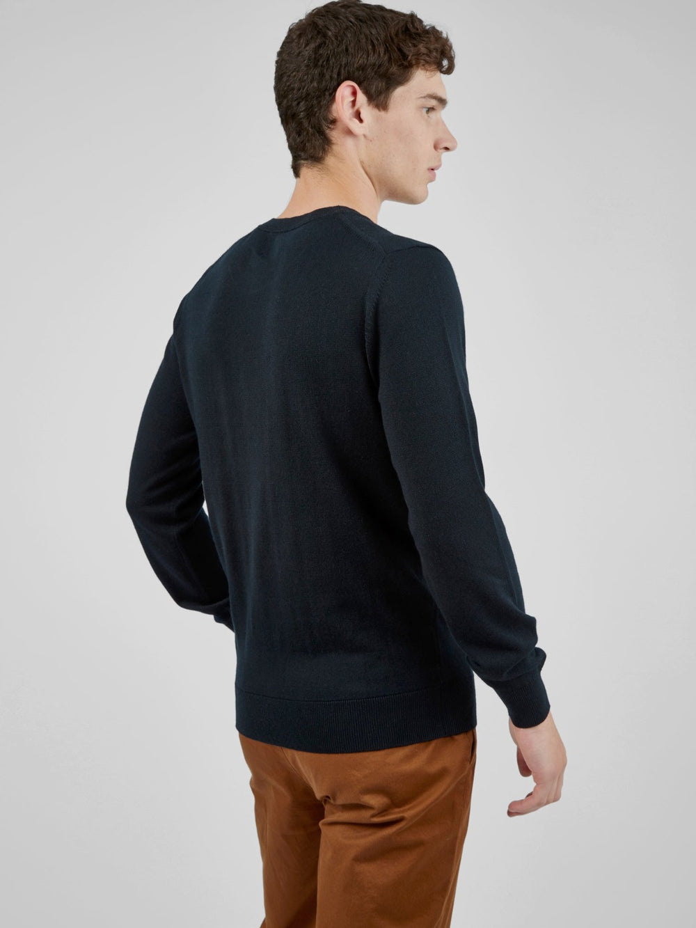 Ben Sherman Signature Crewneck Strikkevarer Sort | HZKWV4872