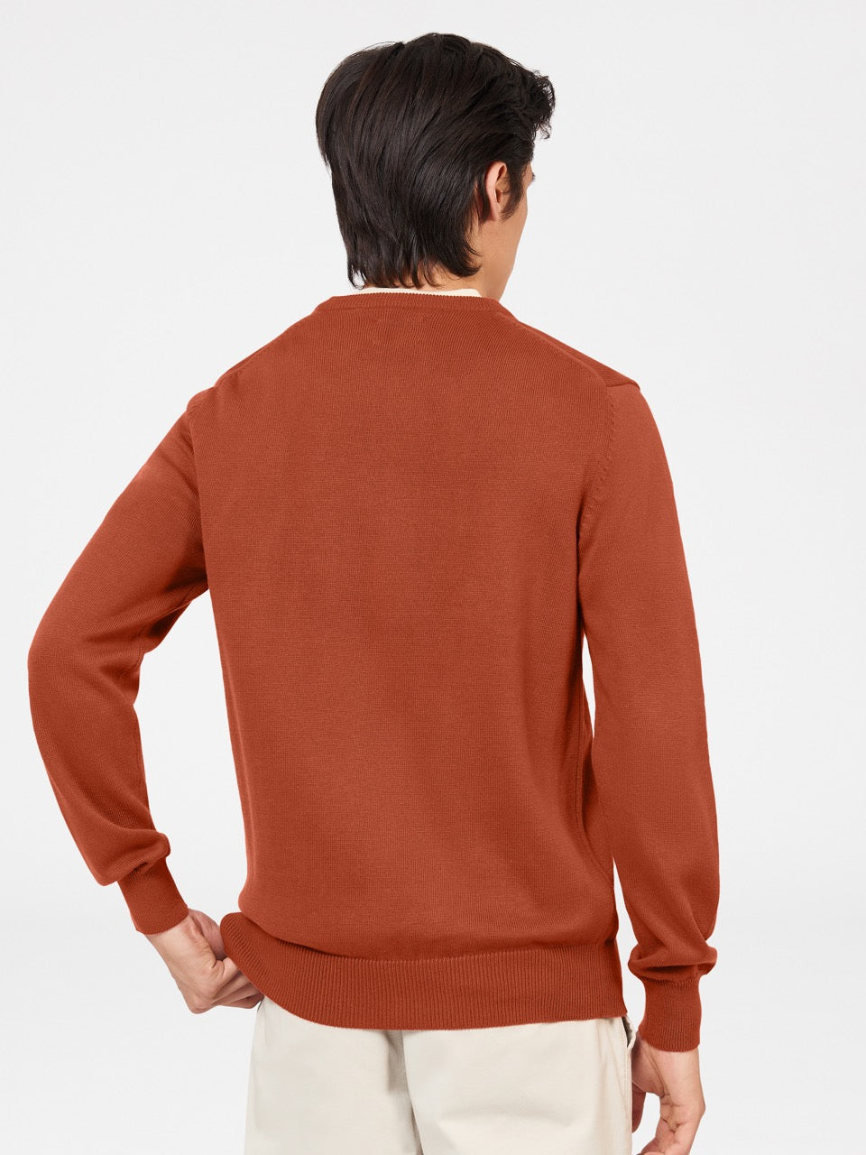 Ben Sherman Signature Crewneck Strikkevarer Orange | DWQJU3702