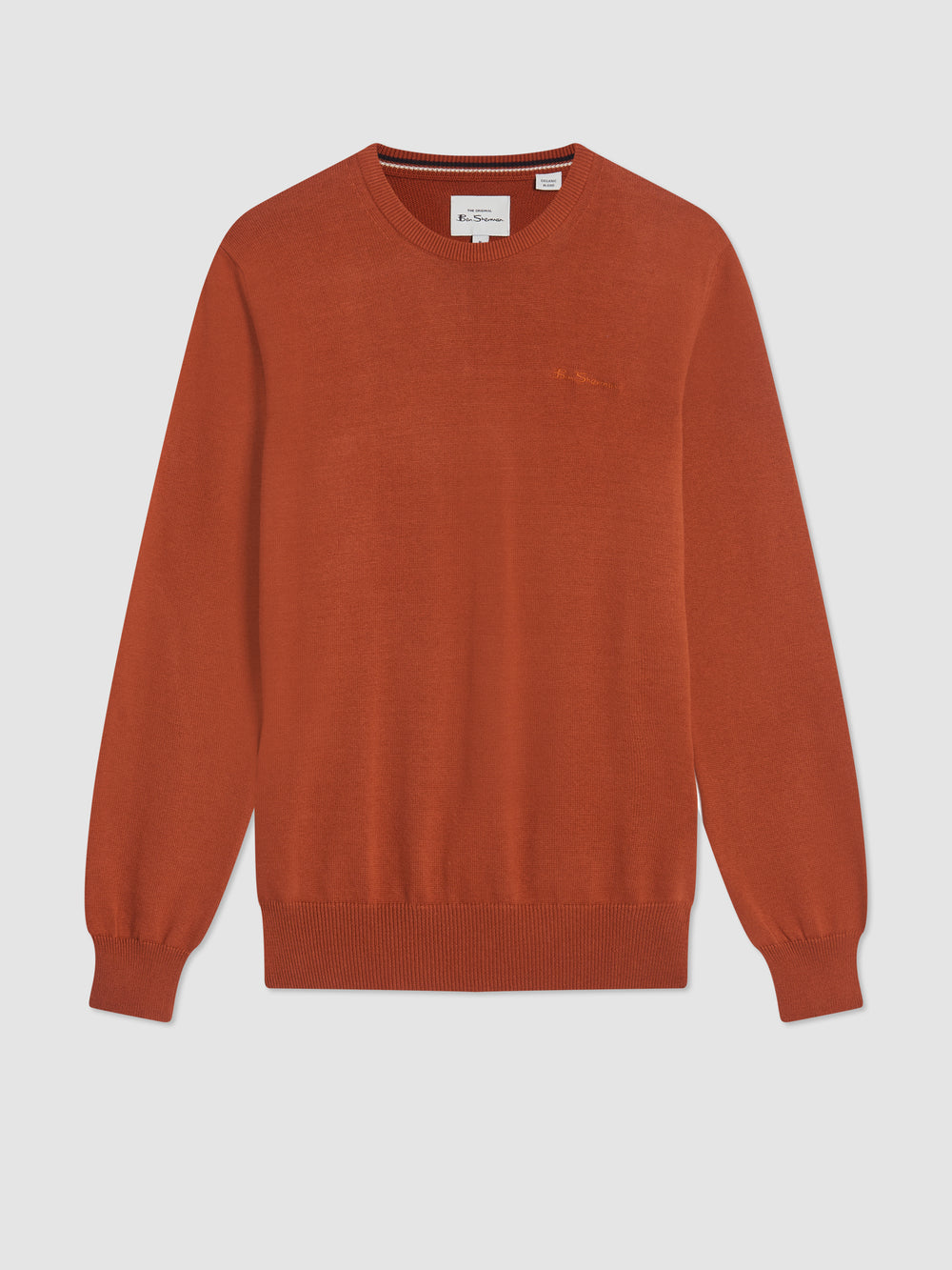 Ben Sherman Signature Crewneck Strikkevarer Orange | DWQJU3702