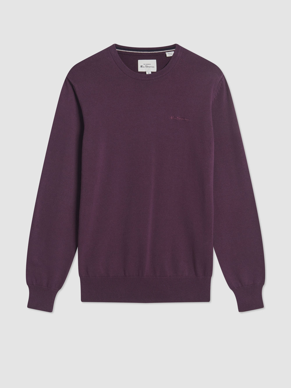 Ben Sherman Signature Crewneck Strikkevarer Lilla | CIAKJ6237