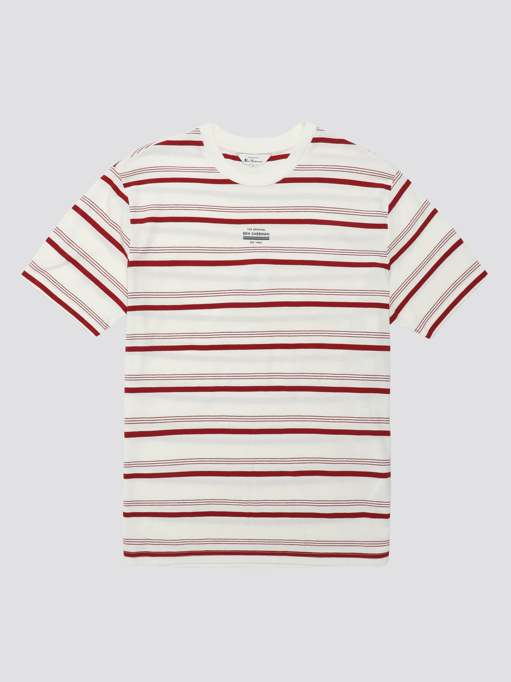 Ben Sherman Signature Fine Stripe T-Shirt Hvide | TFVMP0273