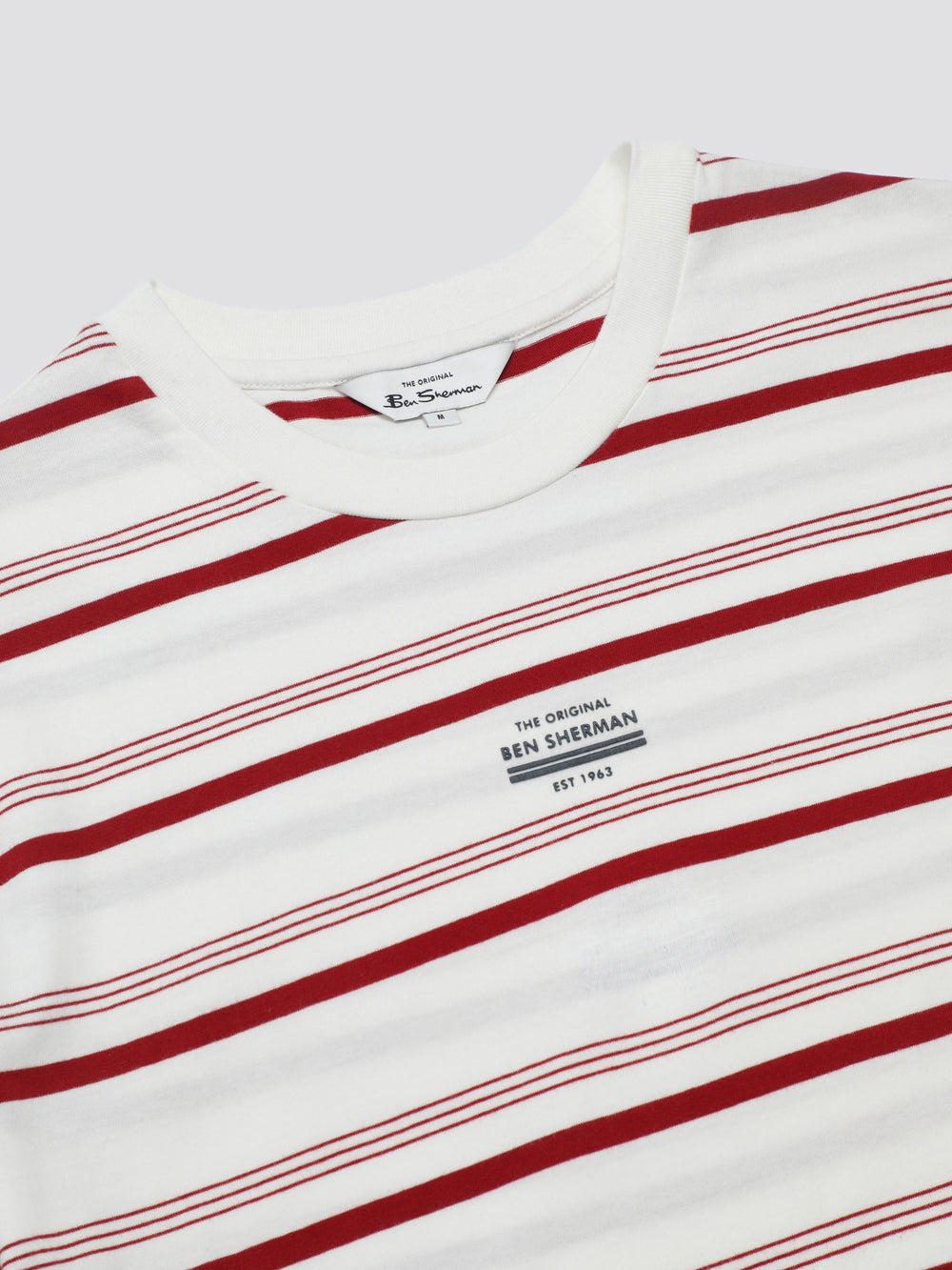 Ben Sherman Signature Fine Stripe T-Shirt Hvide | TFVMP0273