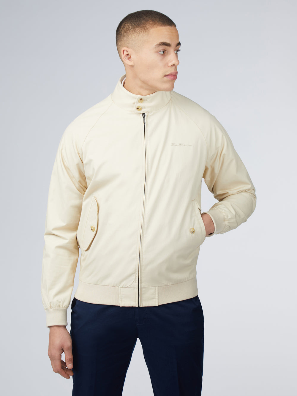 Ben Sherman Signature Harrington Jakker Hvide | JFMOD1590