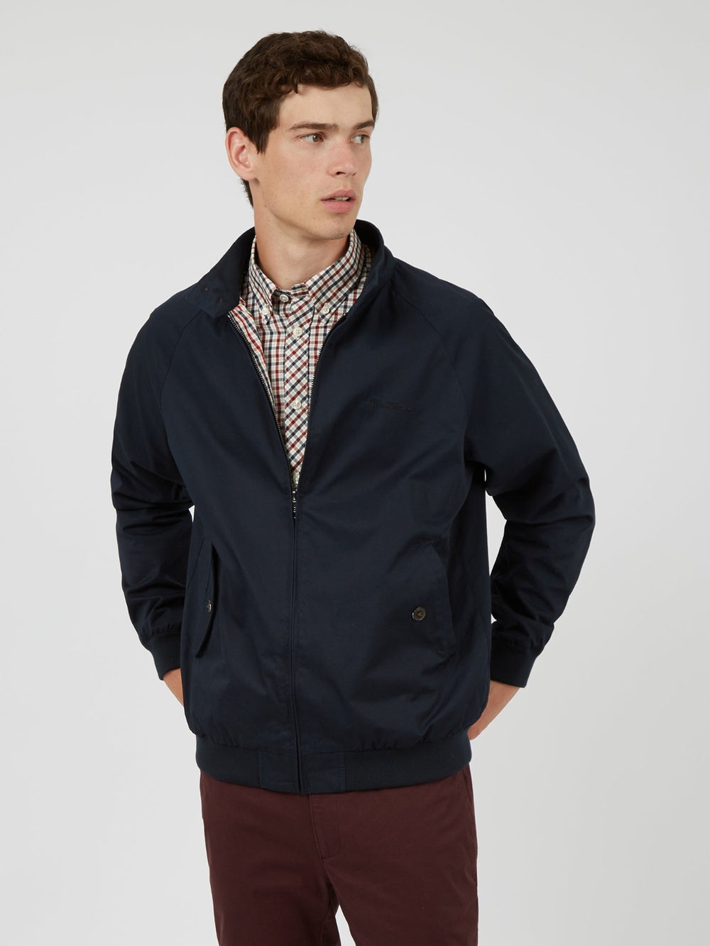 Ben Sherman Signature Harrington Jakker Mørkeblå | QDUAZ5038