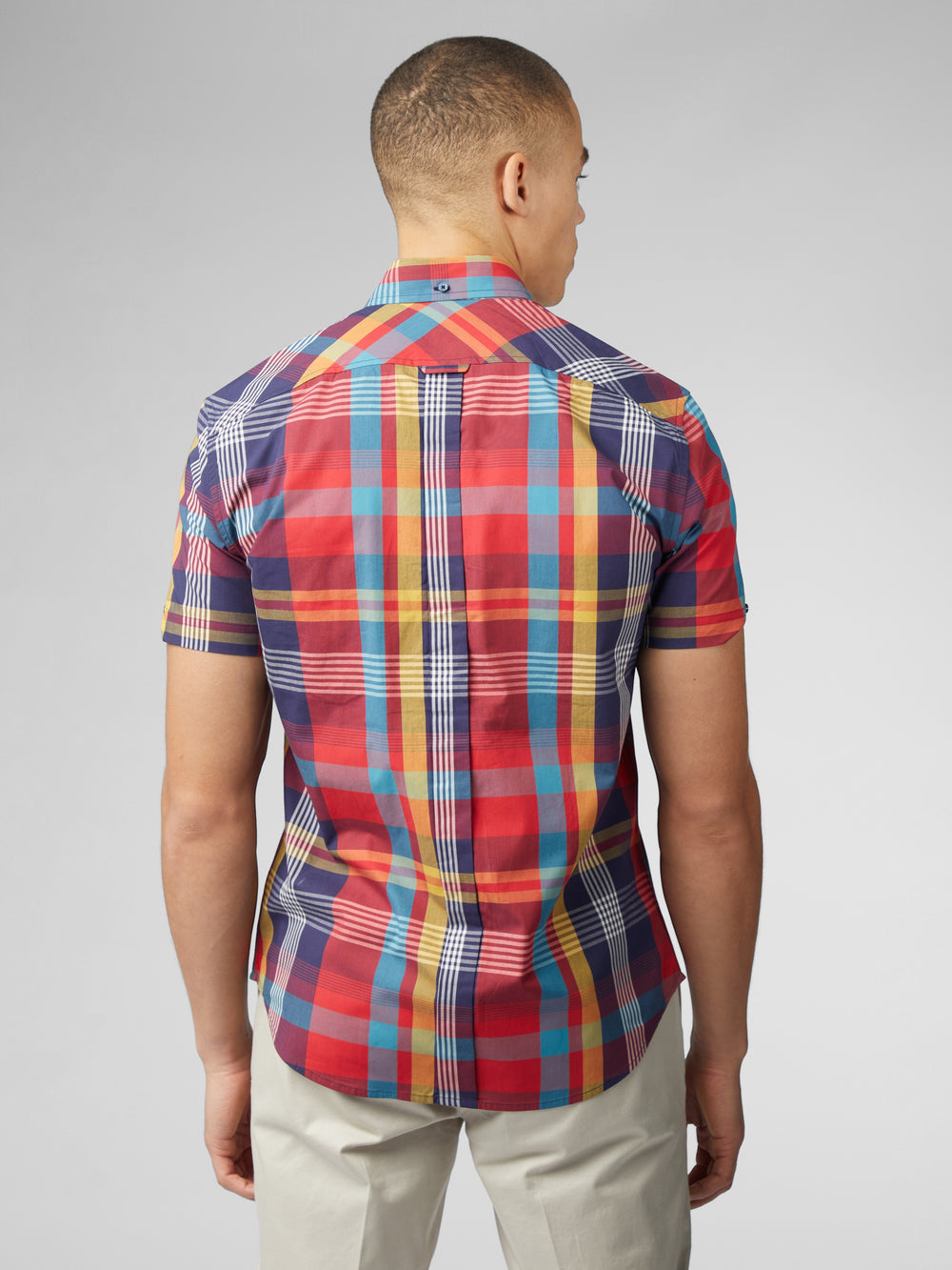 Ben Sherman Signature Large Madras Check Skjorte Rød | QBMCR9834