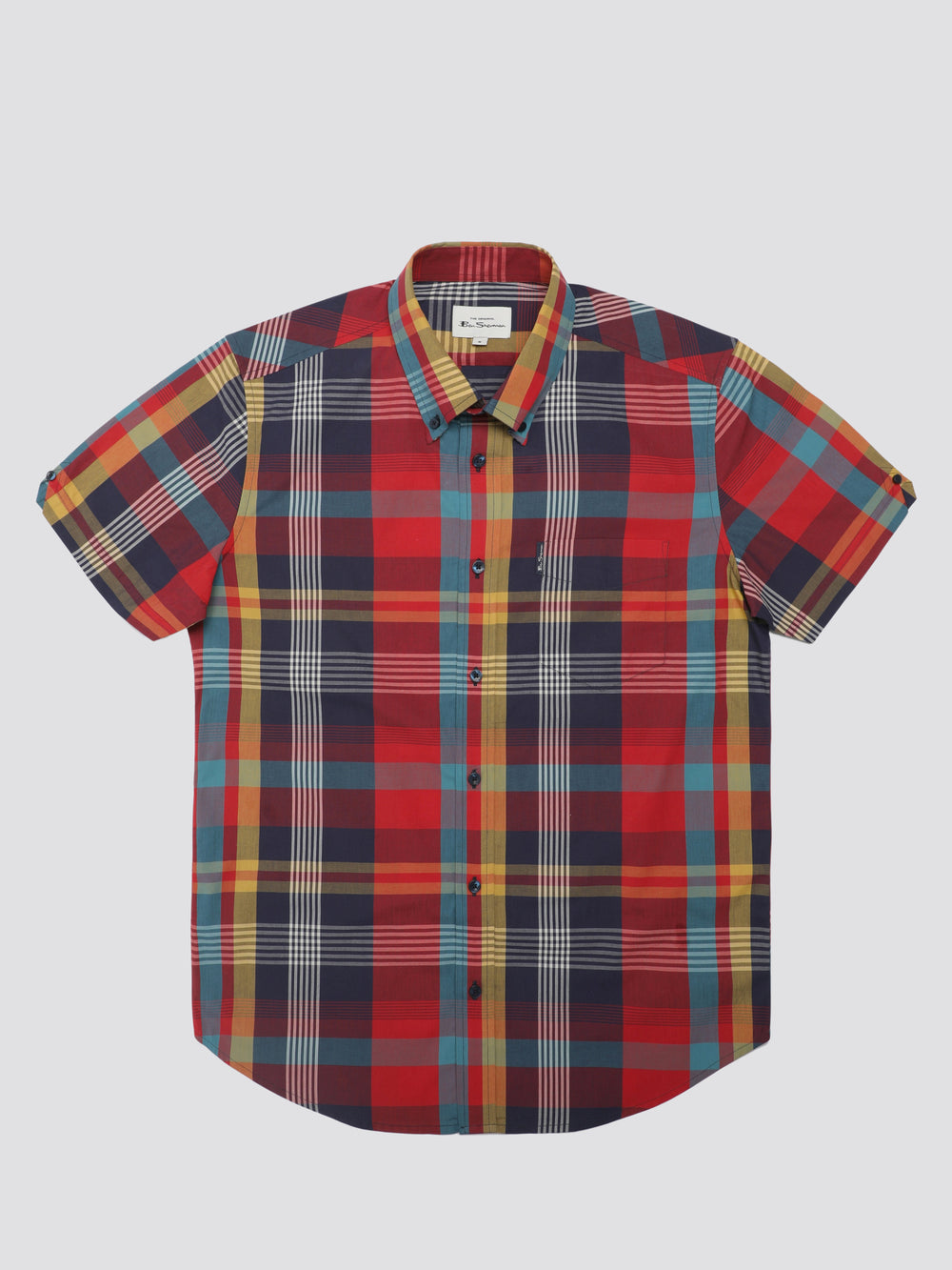 Ben Sherman Signature Large Madras Check Skjorte Rød | QBMCR9834