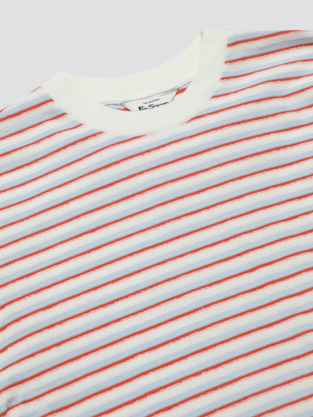 Ben Sherman Signature Loopback Stripe T-Shirt Blå | CLNVU3416