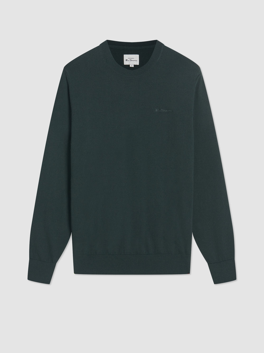 Ben Sherman Signature Merino Crewneck Strikkevarer Mørkegrøn | LNPBD3280