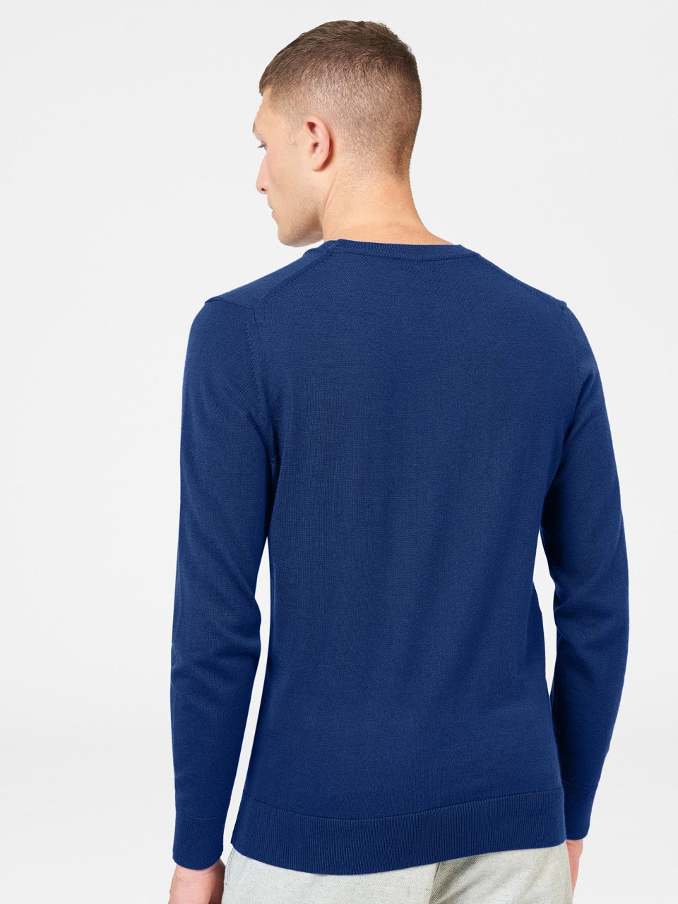 Ben Sherman Signature Merino Crewneck Strikkevarer Blå | BEVCG3845