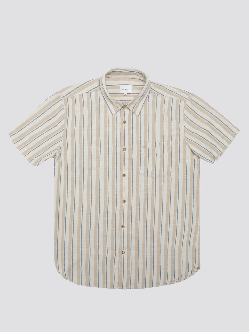 Ben Sherman Signature Mod Stripe Skjorte Hvide | GCOXF4378