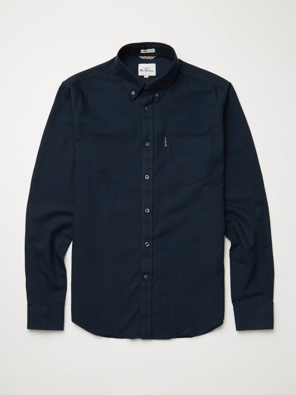 Ben Sherman Signature Organic Oxford Skjorte Mørkeblå | YHESN1952