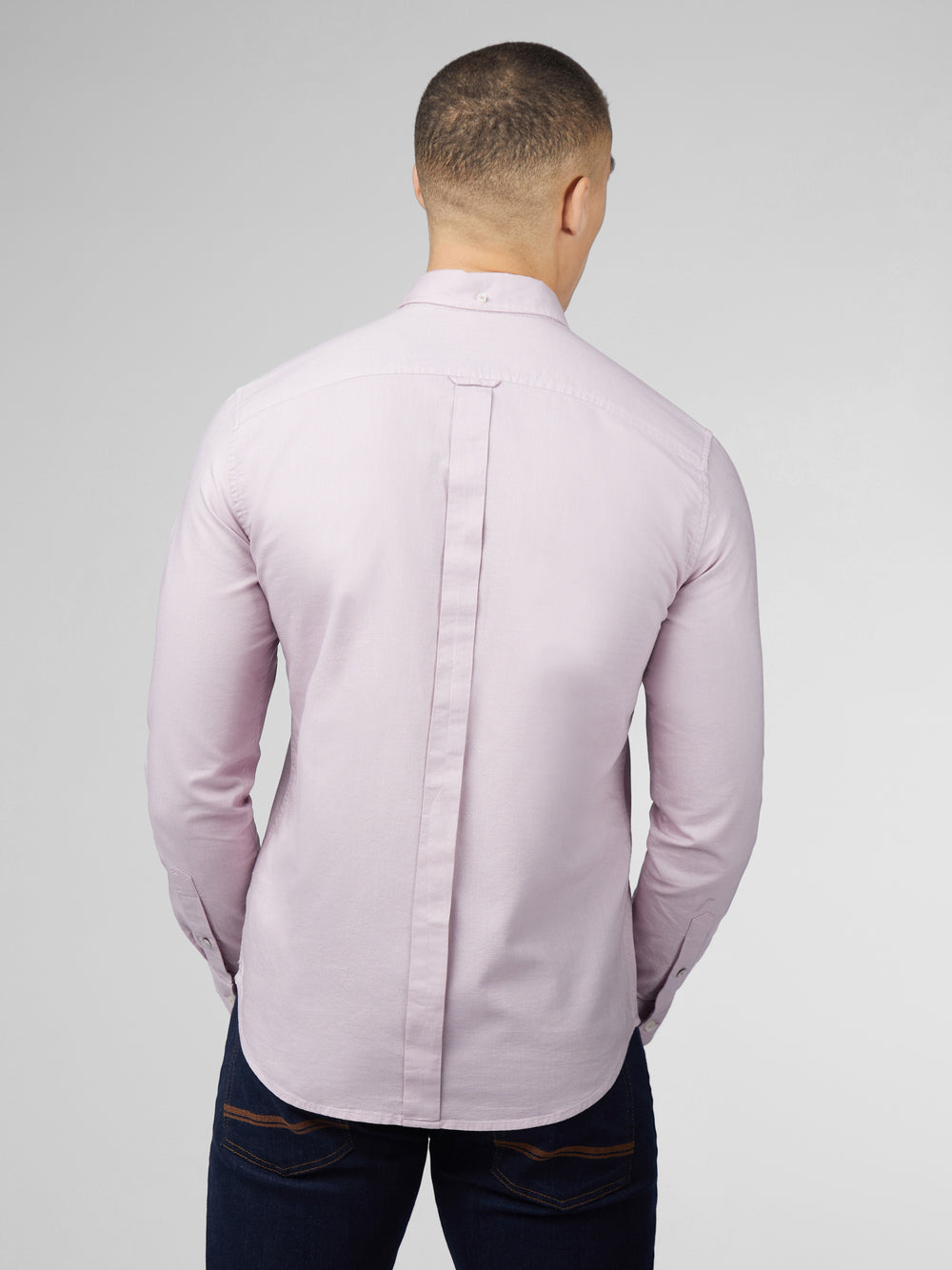 Ben Sherman Signature Oxford Long Sleeve Skjorte Lilla | BVZFX9810