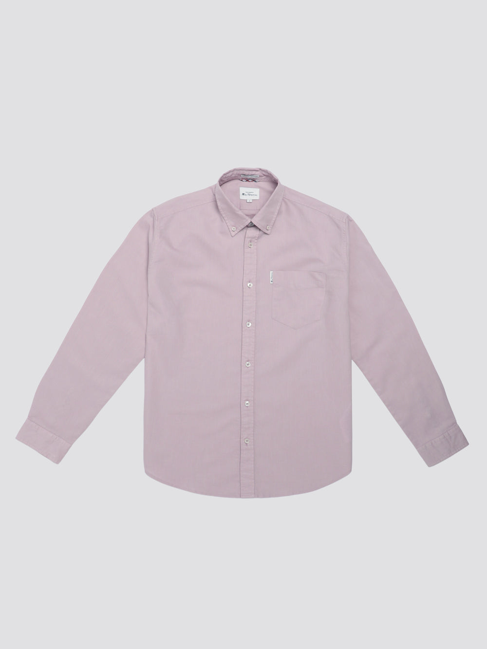 Ben Sherman Signature Oxford Long Sleeve Skjorte Lilla | BVZFX9810