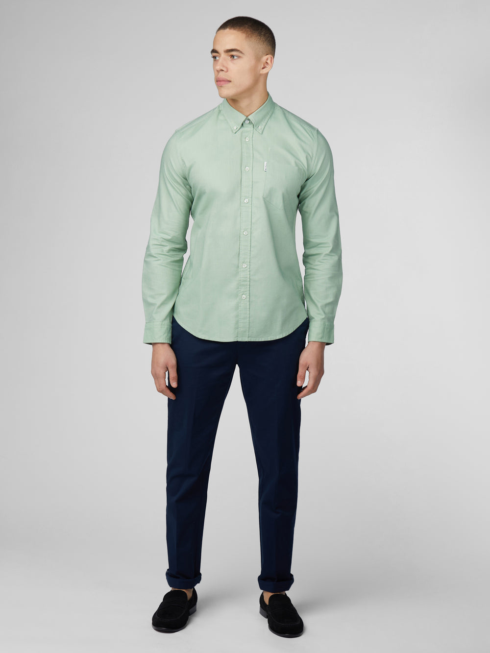 Ben Sherman Signature Oxford Skjorte Grøn | GKZHO8062