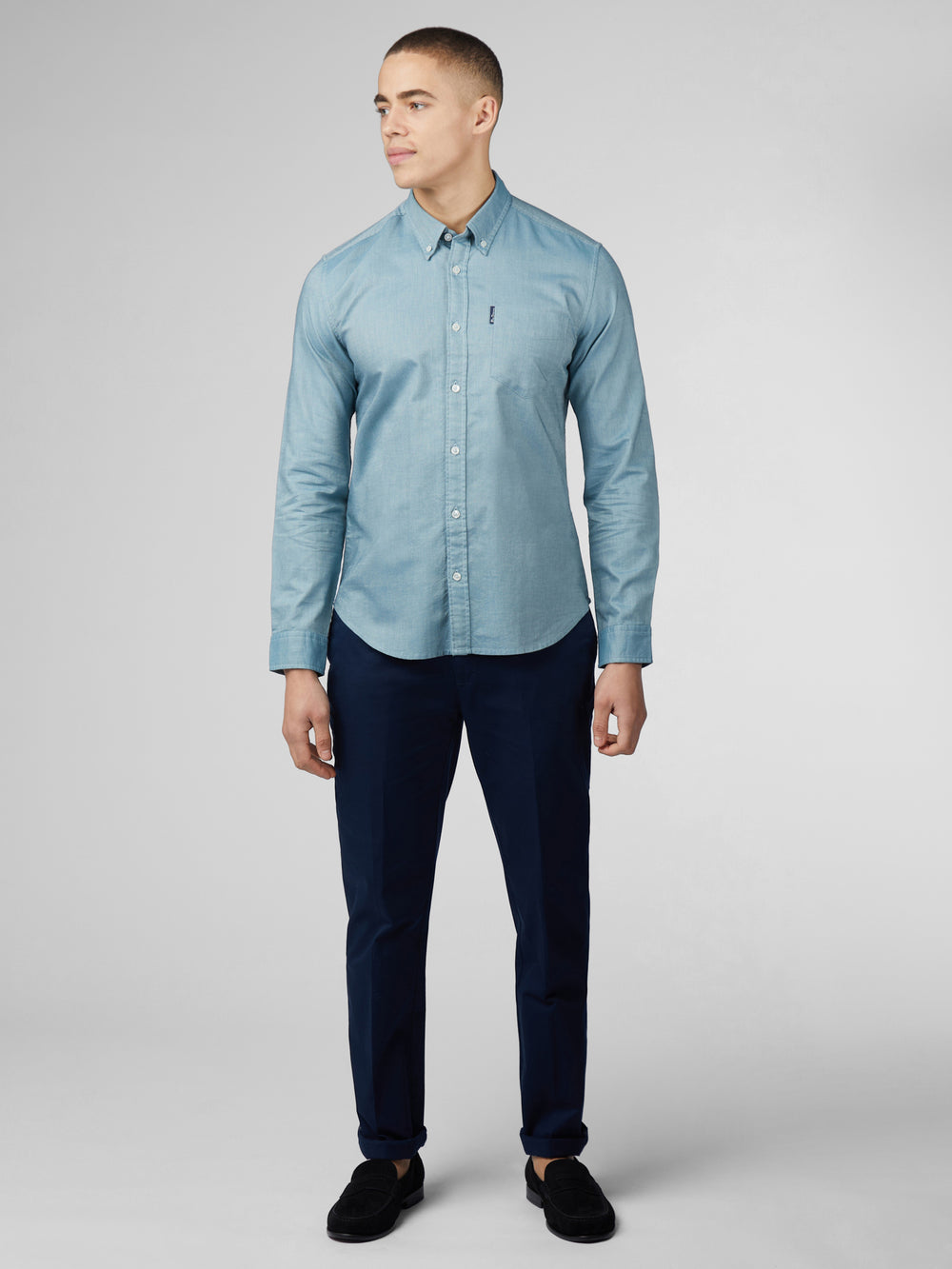 Ben Sherman Signature Oxford Skjorte Turkis | DYHBO0276