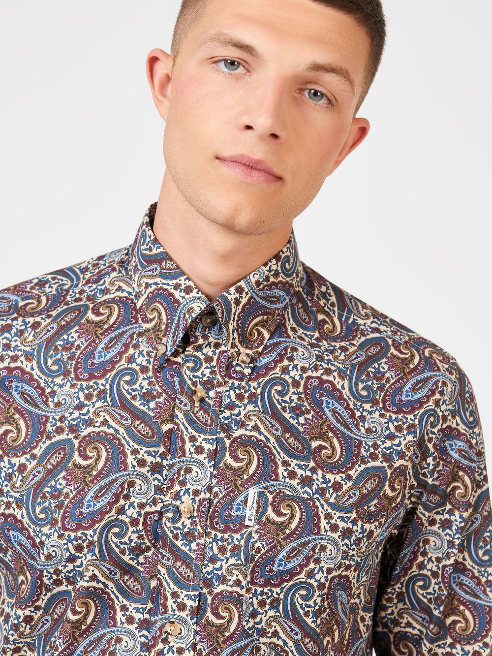 Ben Sherman Signature Paisley Skjorte Flerfarvede | VYRFL8309