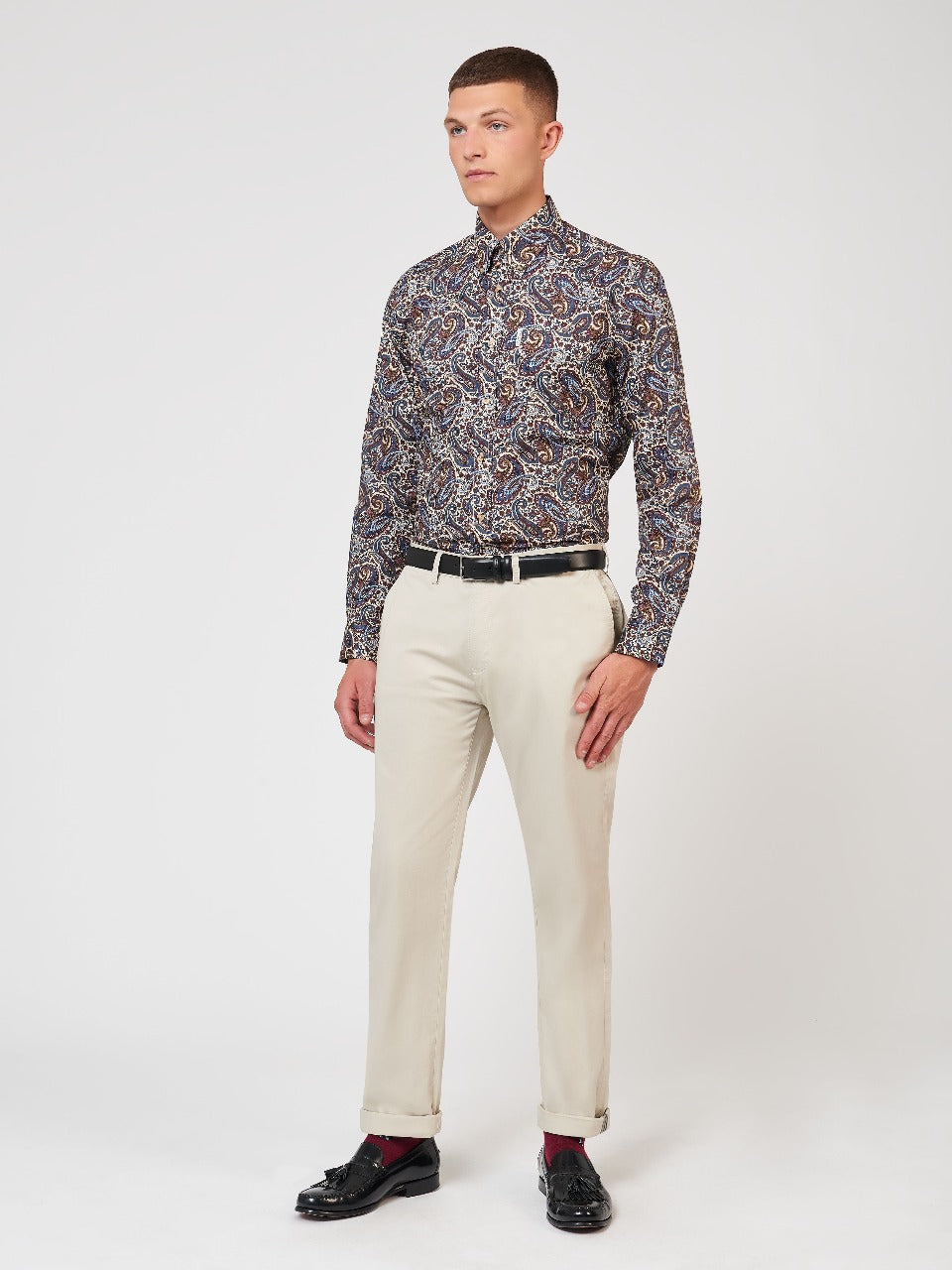 Ben Sherman Signature Paisley Skjorte Flerfarvede | VYRFL8309