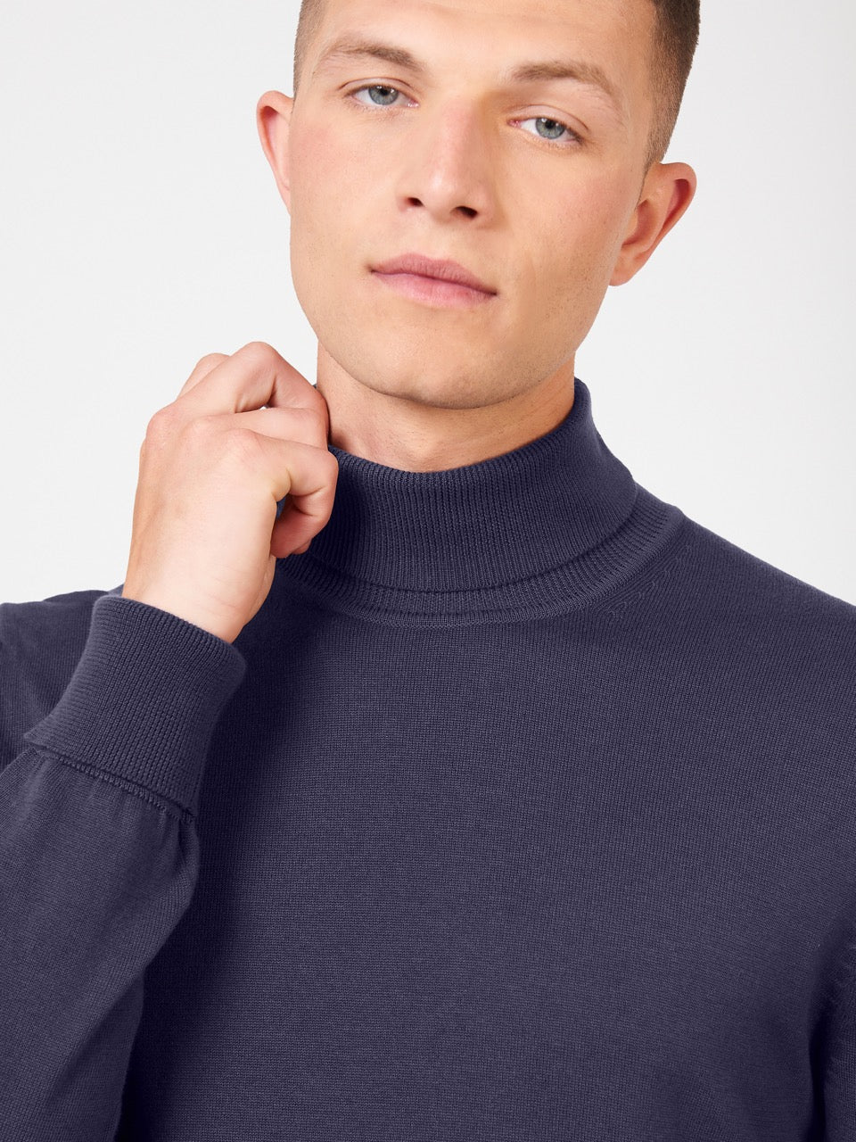 Ben Sherman Signature Roll Neck Strikkevarer Lilla | SPXVK1895