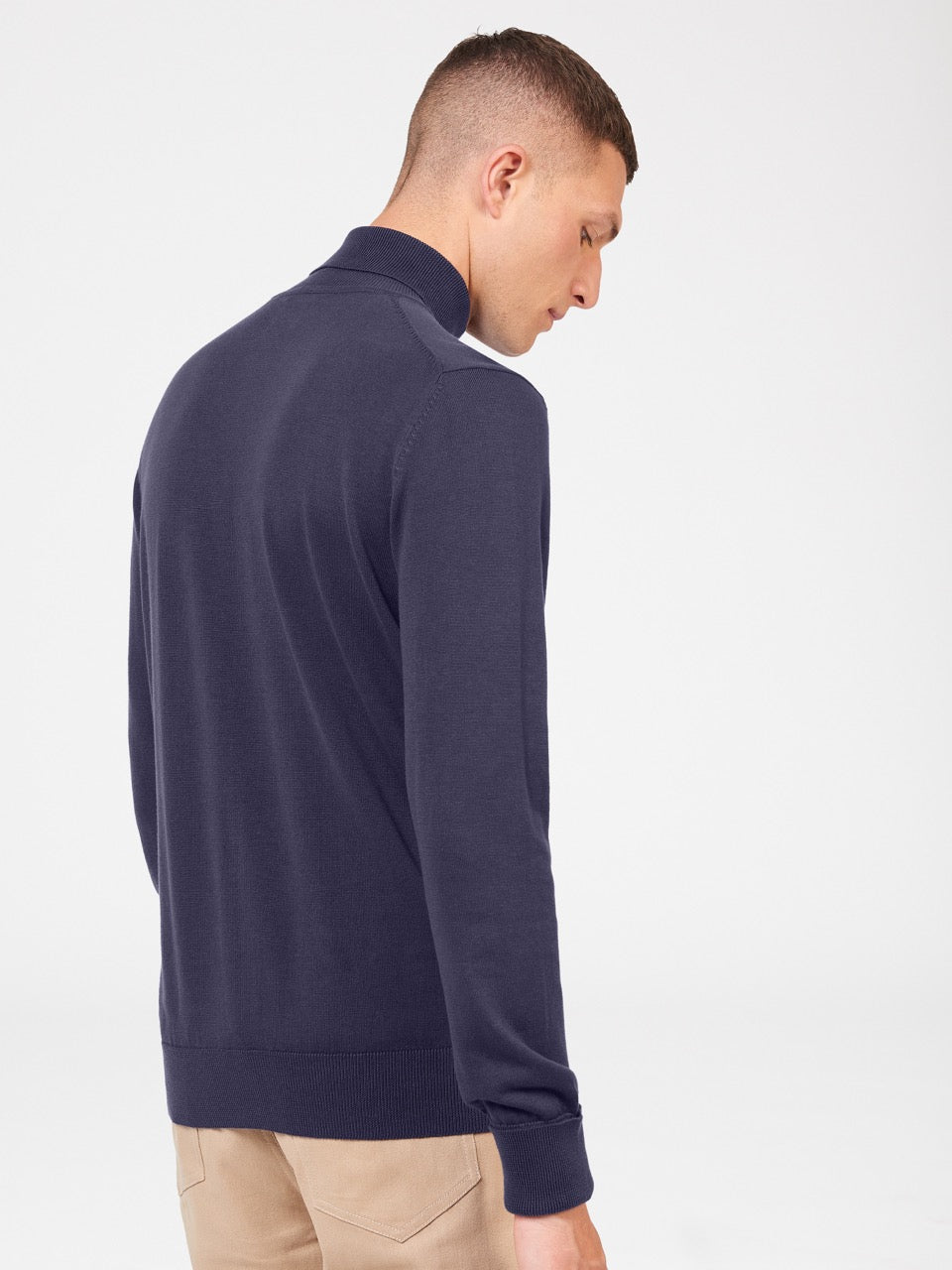 Ben Sherman Signature Roll Neck Strikkevarer Lilla | SPXVK1895