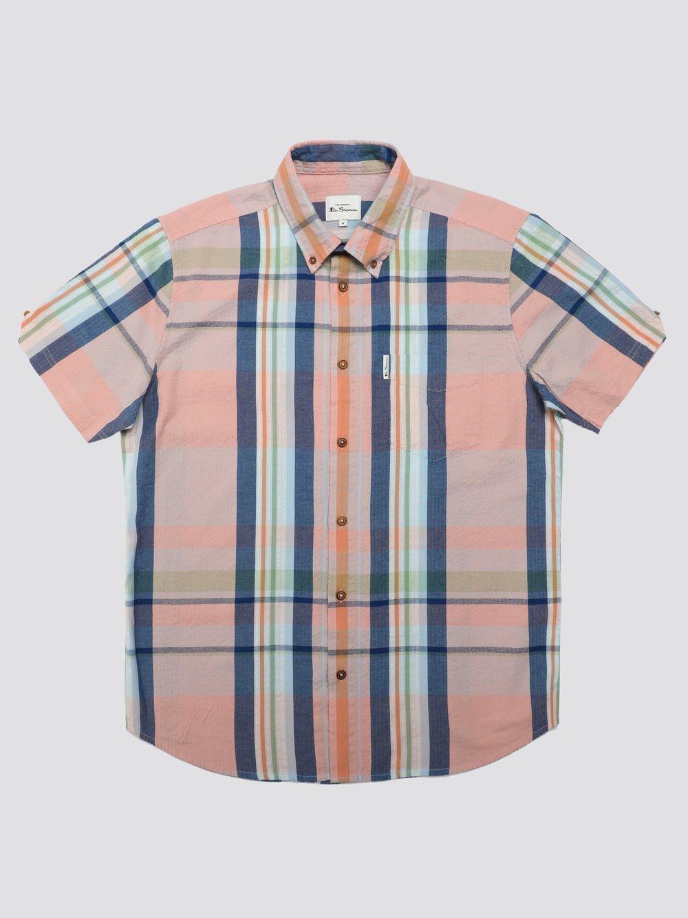 Ben Sherman Signature Seersucker Check Skjorte Lyserød | ZYPUF9724