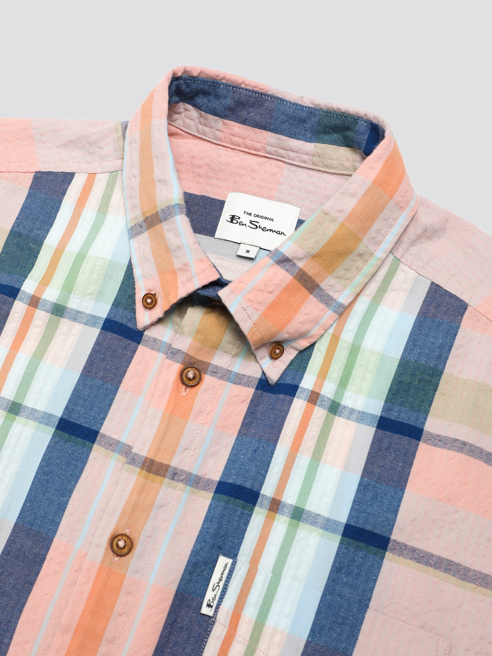 Ben Sherman Signature Seersucker Check Skjorte Lyserød | ZYPUF9724