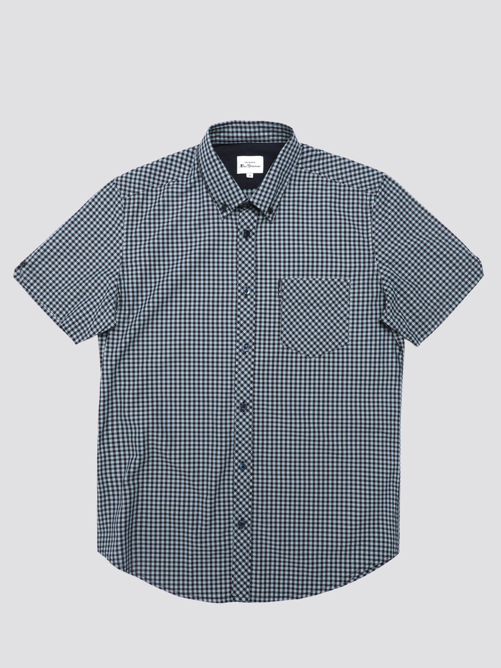 Ben Sherman Signature Short Sleeve Gingham Skjorte Blå | JDNKT3546