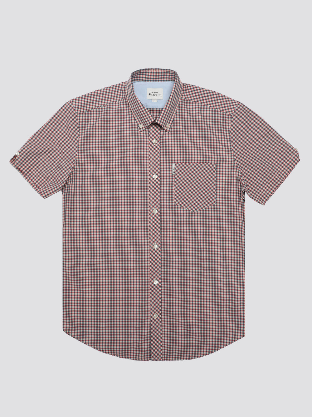 Ben Sherman Signature Short Sleeve Gingham Skjorte Rød Hvide | AOMCH3418