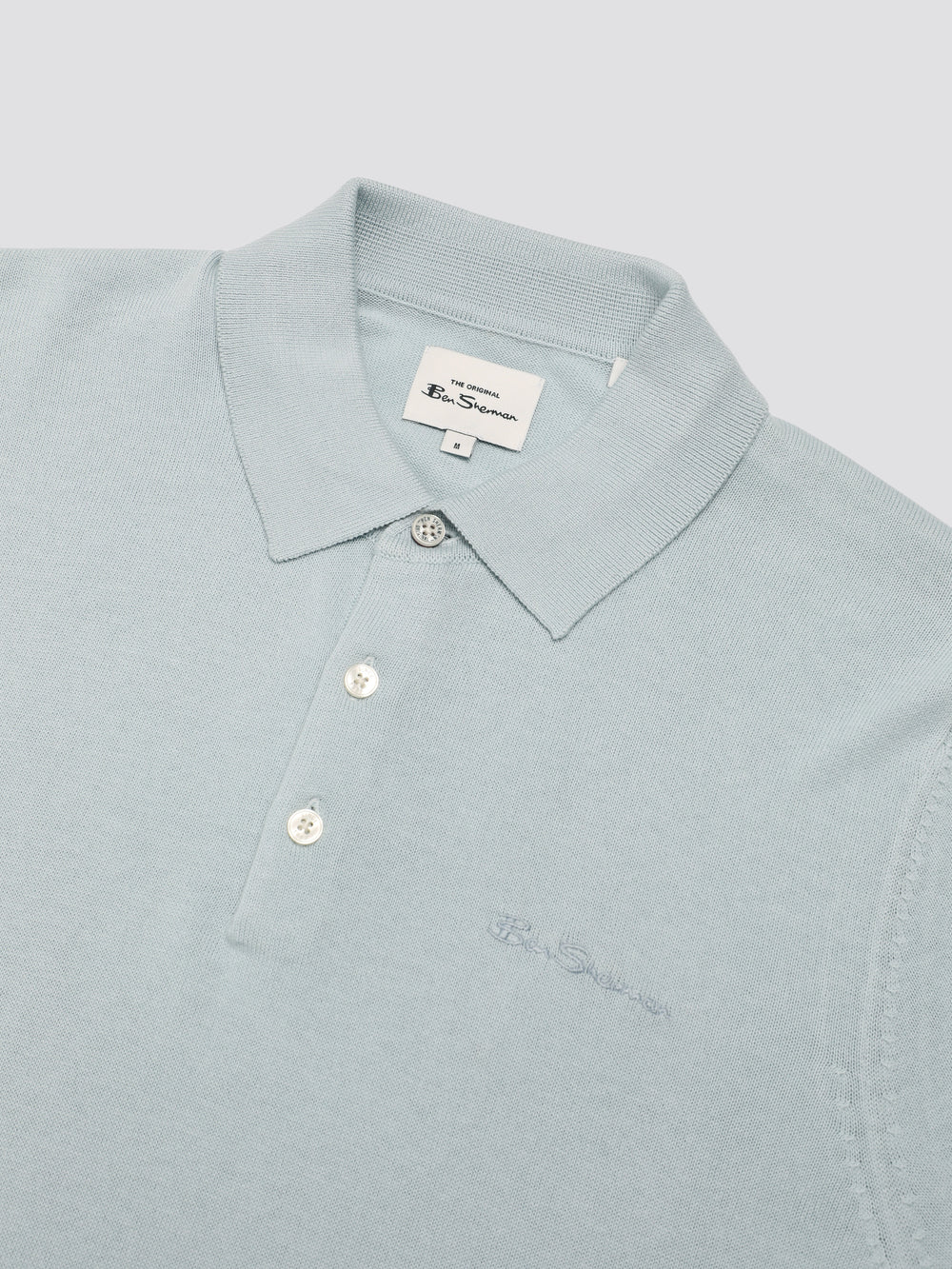 Ben Sherman Signature Short Sleeve Polo Strikkevarer Blå | KJQTL3815