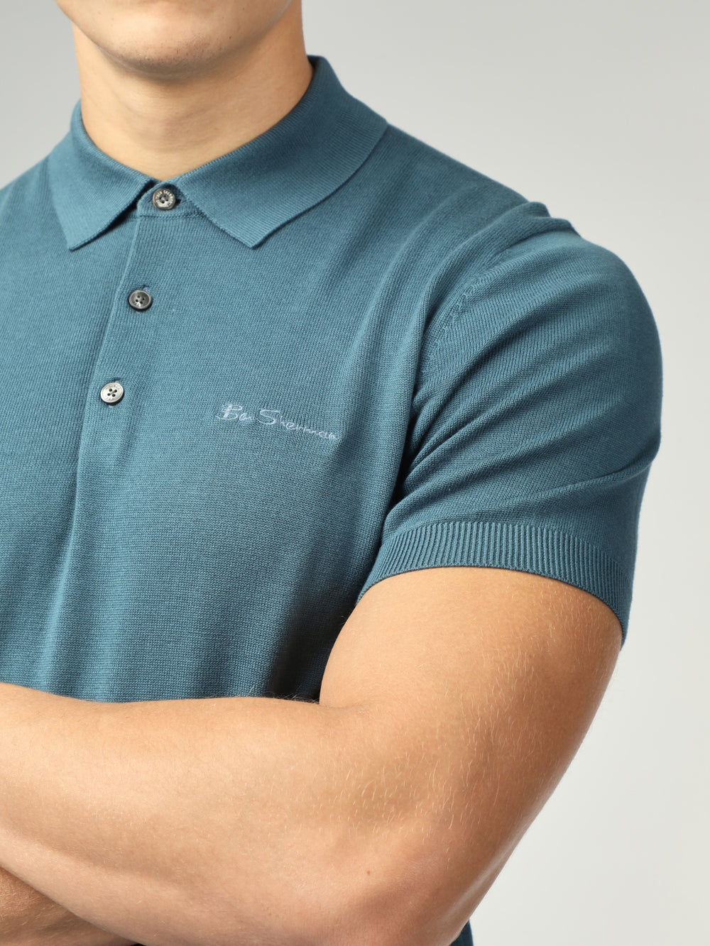 Ben Sherman Signature Short Sleeve Polo Strikkevarer Turkis | REAOY4907