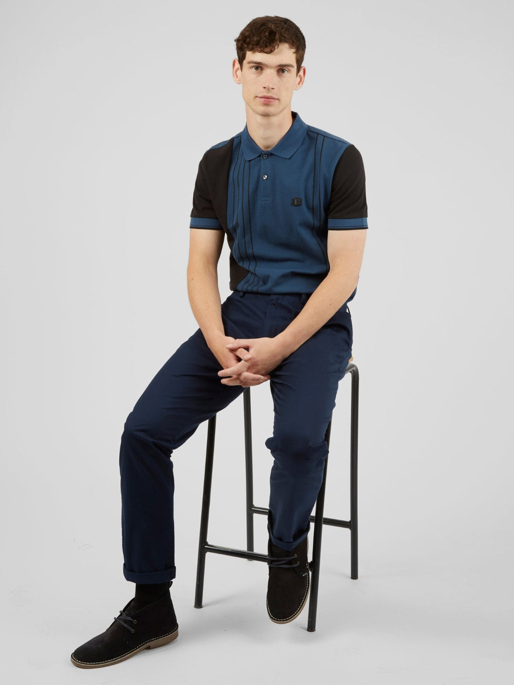 Ben Sherman Signature Slim Stretch Chino Bukser Mørkeblå | QBEMN5327