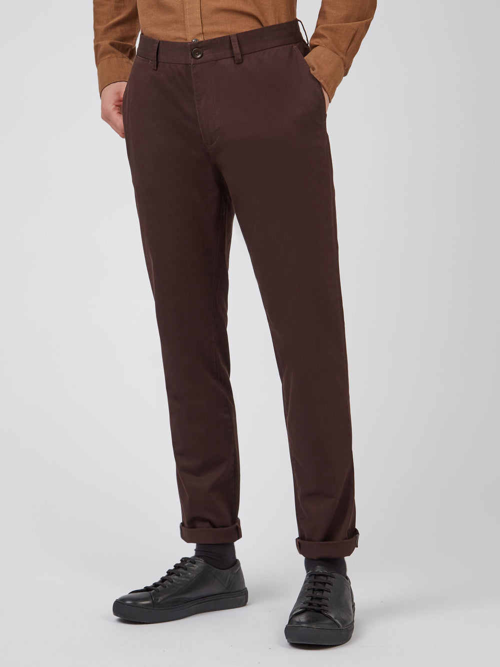 Ben Sherman Signature Slim Stretch Chino Bukser Rød | FZLAX7506