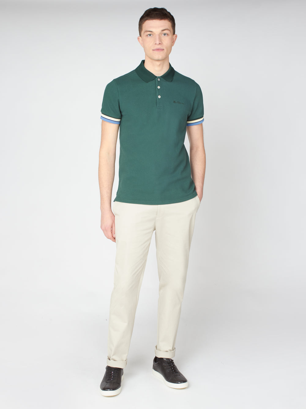 Ben Sherman Signature Slim Stretch Chino Bukser Hvide | AUZGR7312