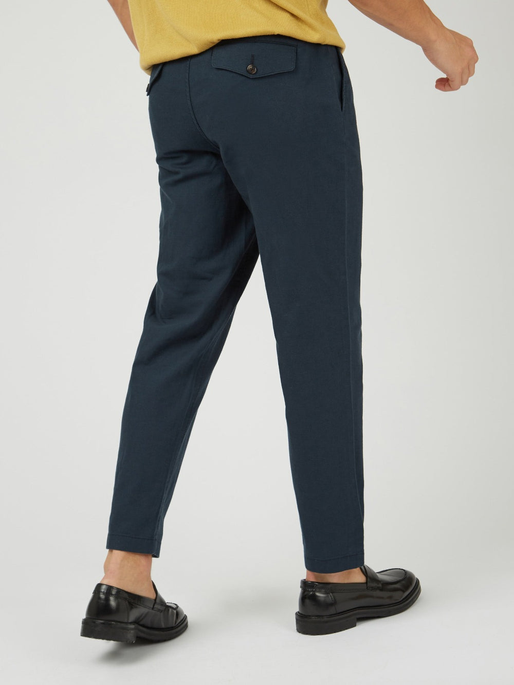 Ben Sherman Signature Slim Taper Linen Bukser Grøn | DQUET2076