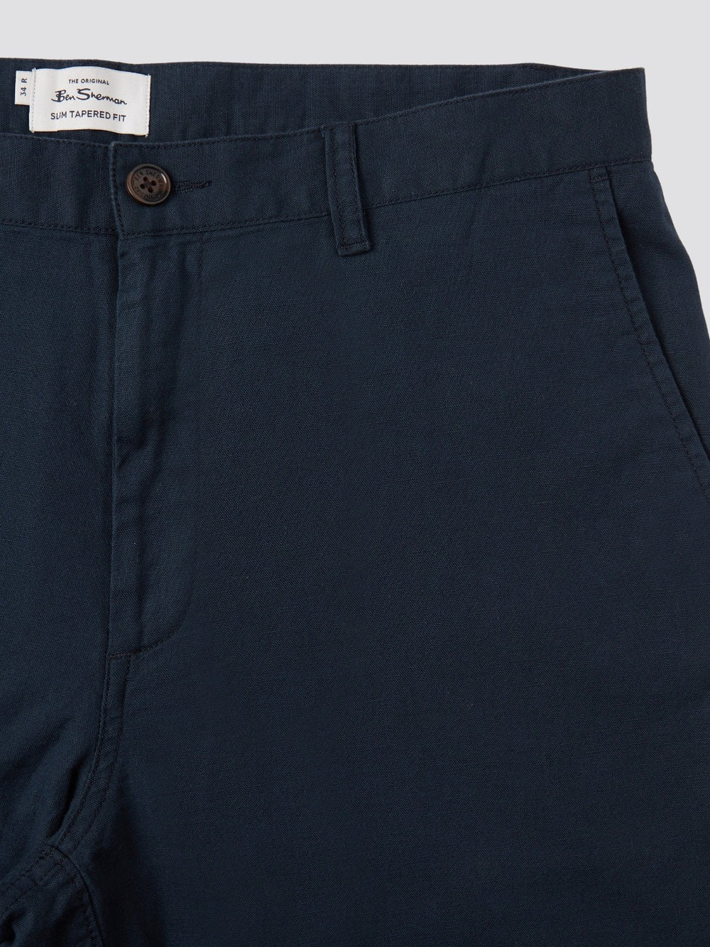 Ben Sherman Signature Slim Taper Linen Bukser Grøn | DQUET2076