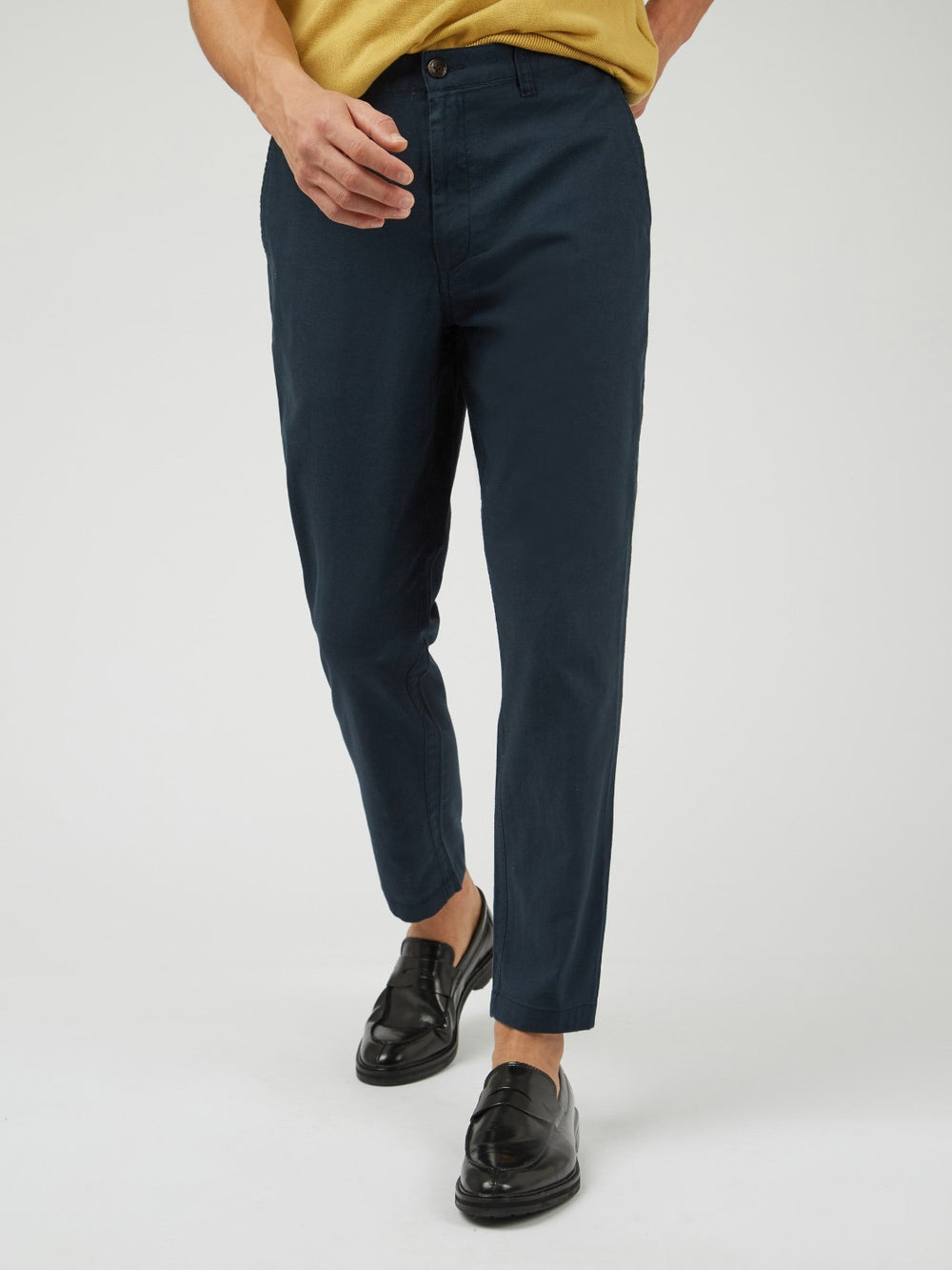 Ben Sherman Signature Slim Taper Linen Bukser Grøn | DQUET2076