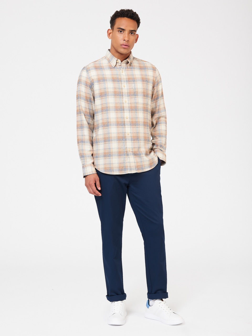 Ben Sherman Twisted Yarn Check Skjorte Brune | BTRCJ0687