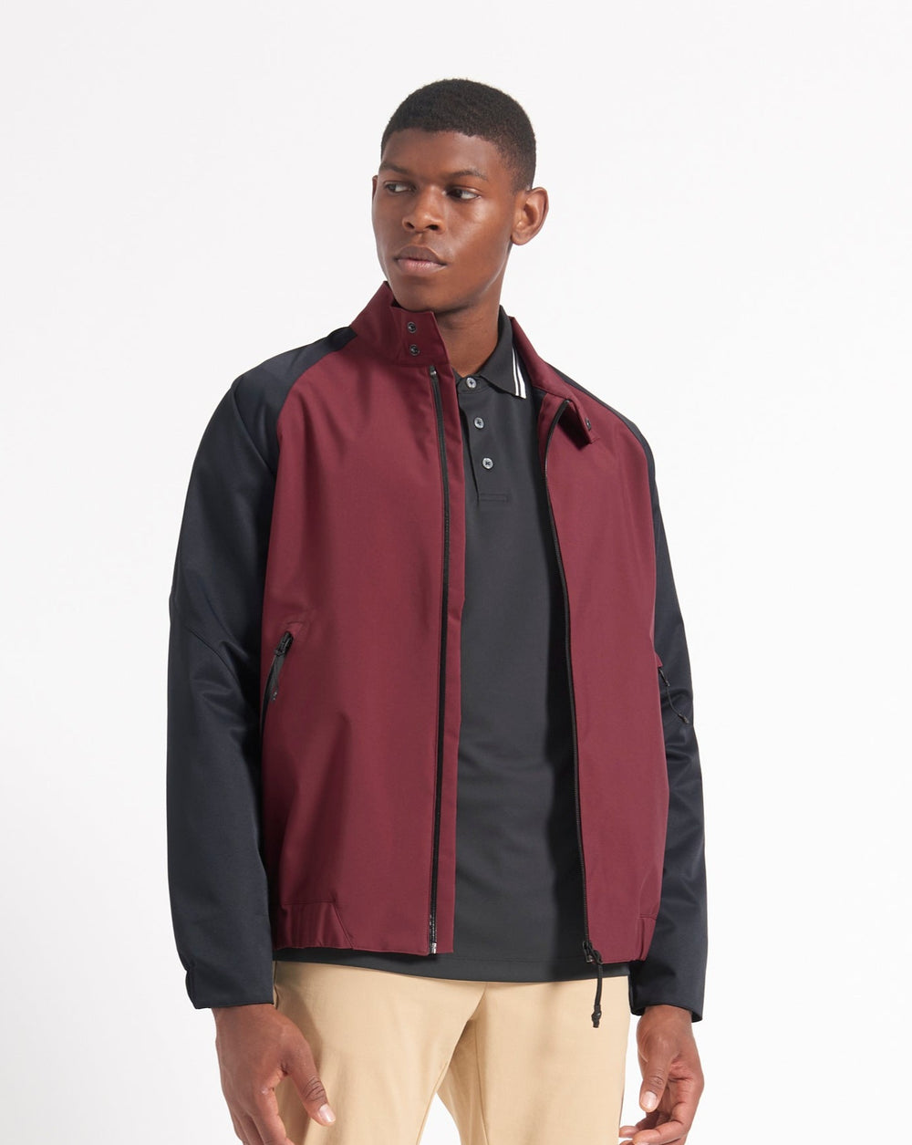 Ben Sherman Waterproof Harrington Jakker Bordeaux | NGJCF1063