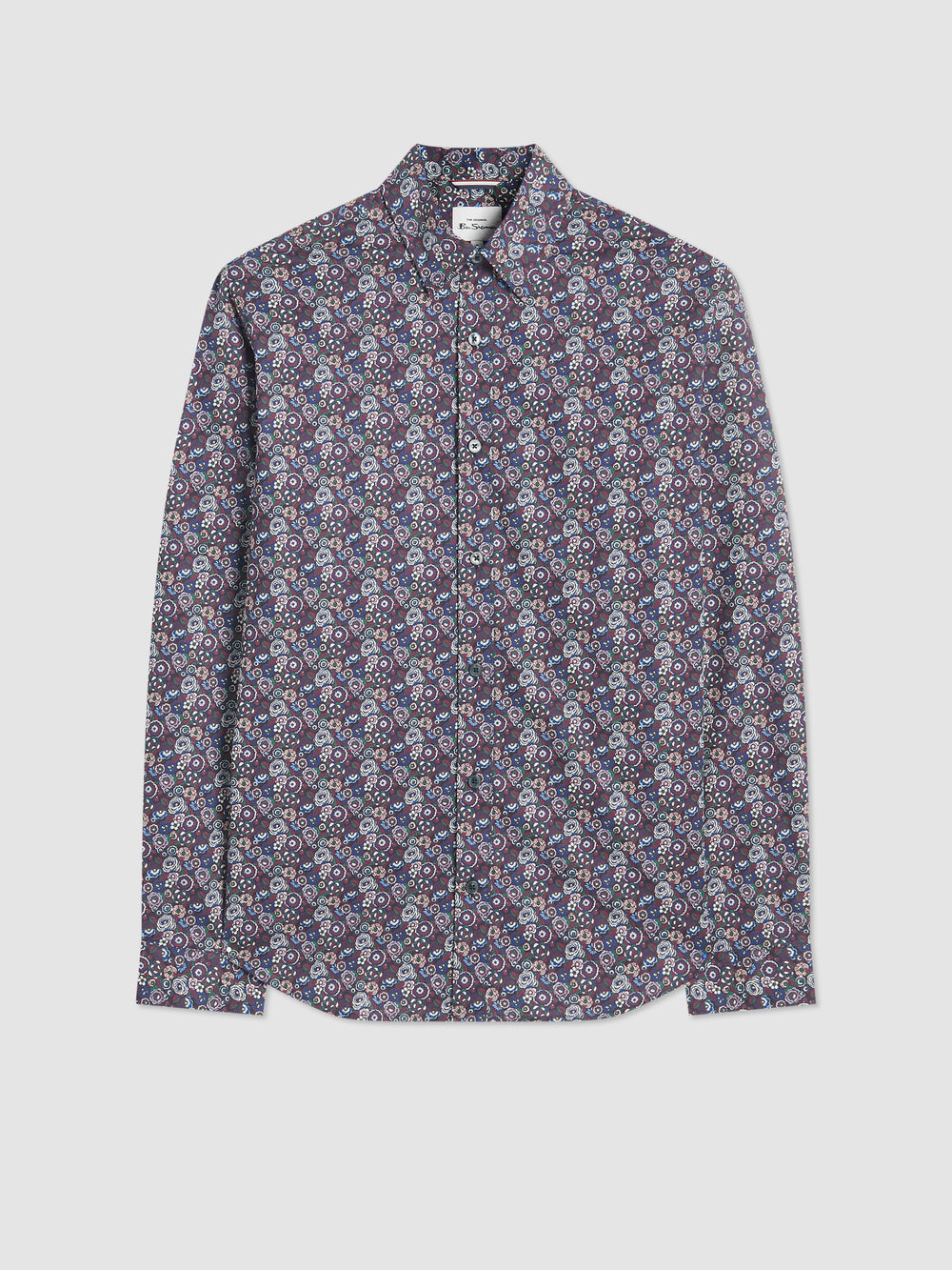 Ben Sherman Winter Floral Skjorte Lilla | KEDZF5092